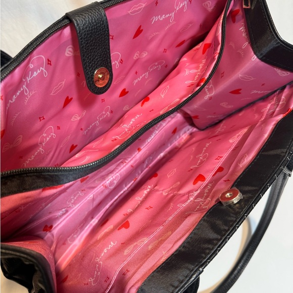 NEW MARY KAY CONSULTANT BAG MAKEUP LARGE QUILTED BLACK ORGANIZER TOTE - Picture 8 of 8